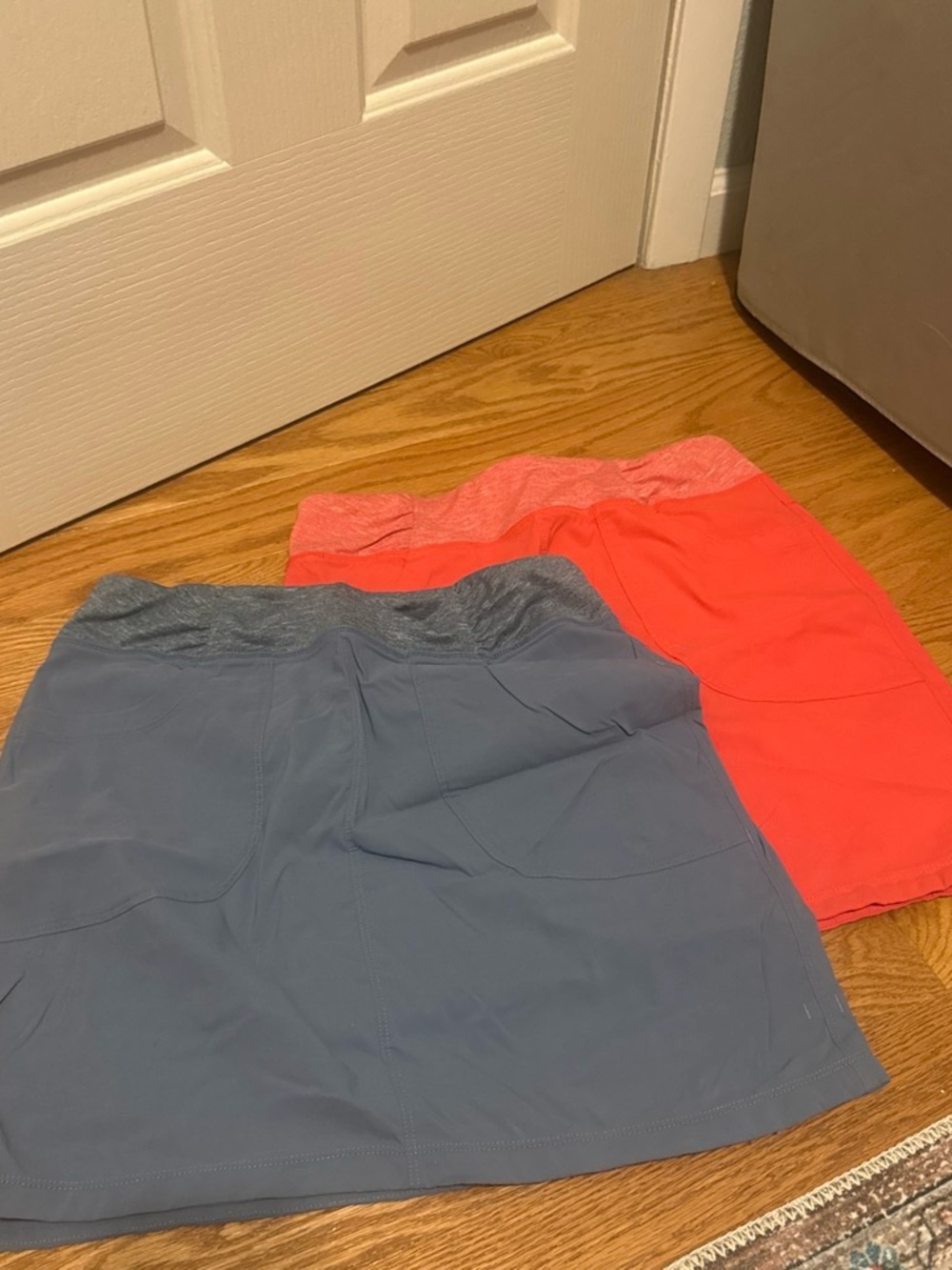 Mountain Hardware Active Skirt Duo in Coral and Slate Blue
